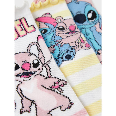 Name It Cameo Pink Asara Stitch 3-Pakning Strømper