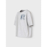 Name It Light Grey Melange Ny Sports Club Valix T-Shirt