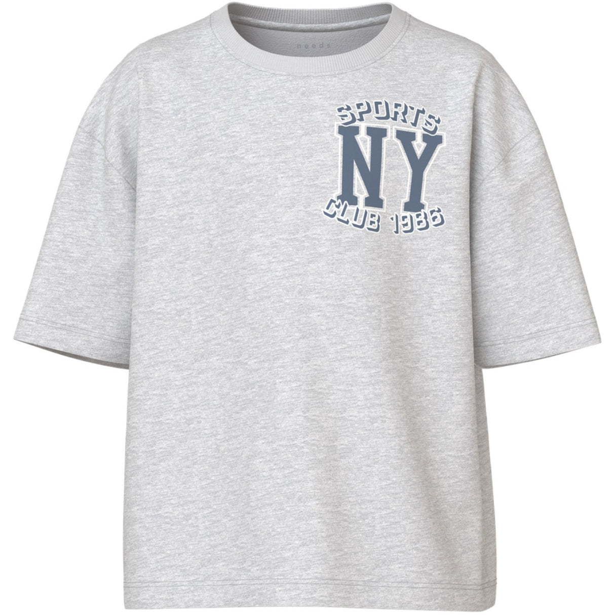 Name It Light Grey Melange Ny Sports Club Valix T-Shirt
