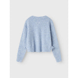 Name It Dusty Blue Linnea Loose Kort Strikk