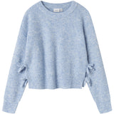 Name It Dusty Blue Linnea Loose Kort Strikk