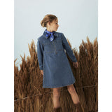 Name It Medium Blue Denim Astrid Zip Denim Kjole