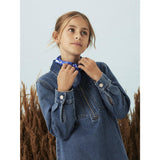 Name It Medium Blue Denim Astrid Zip Denim Kjole