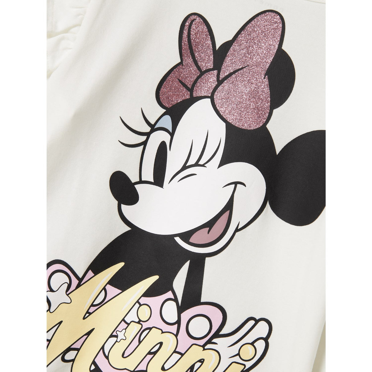 Name It Cloud Dancer Desire Minnie Mouse Bluse