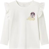 Name It Cloud Dancer Desire Minnie Mouse Bluse