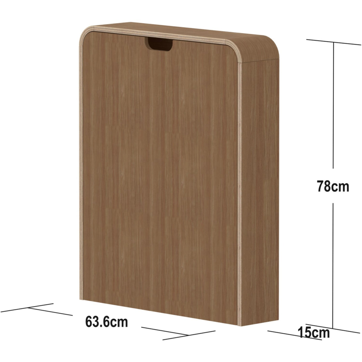 FLEXA Oak Væghængt Stellebord