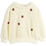 Mini Rodini Offwhite Ladybugs Embroidery Lace Collegegenser