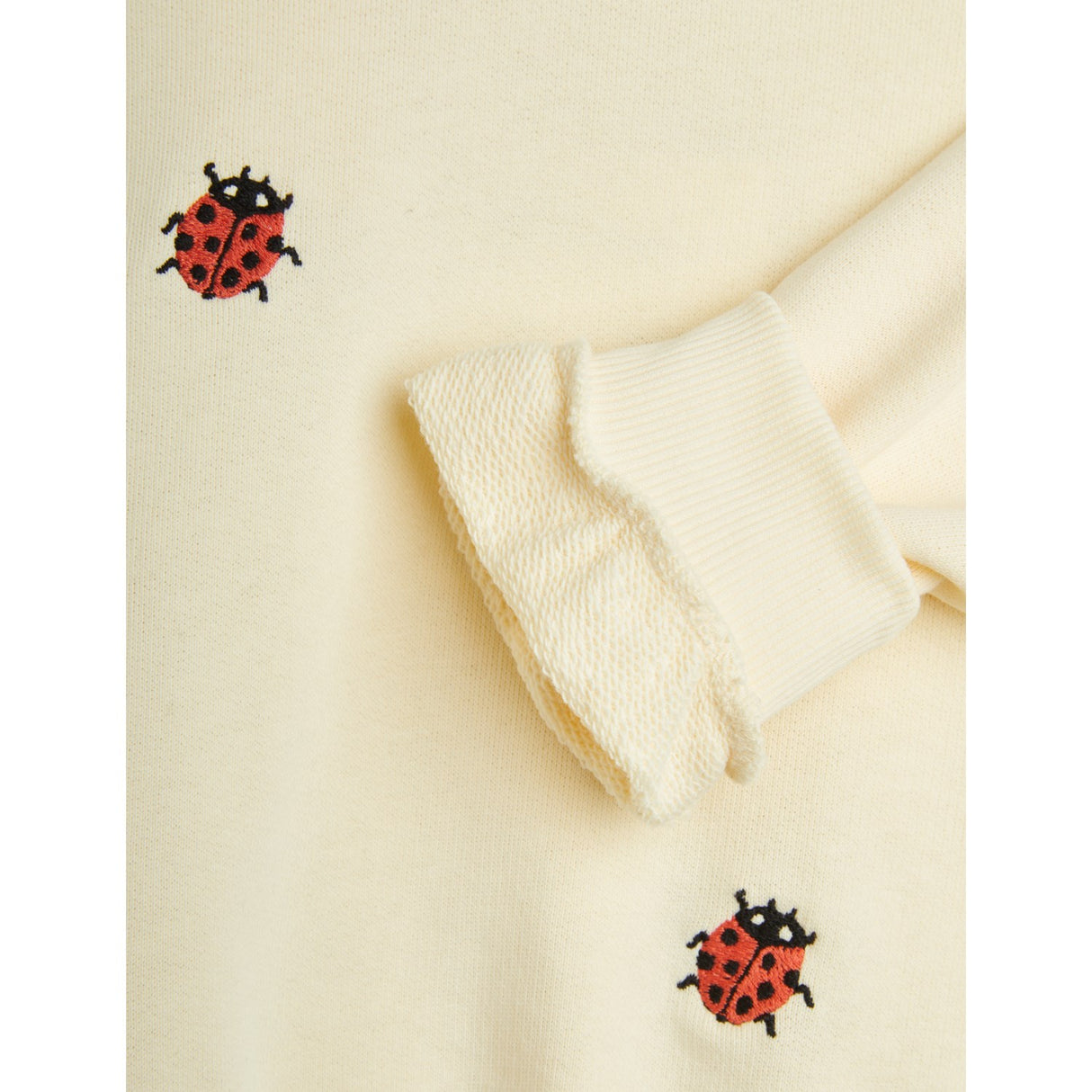 Mini Rodini Offwhite Ladybugs Embroidery Lace Collegegenser