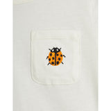 Mini Rodini Offwhite Ladybugs Embroidery T-Shirt