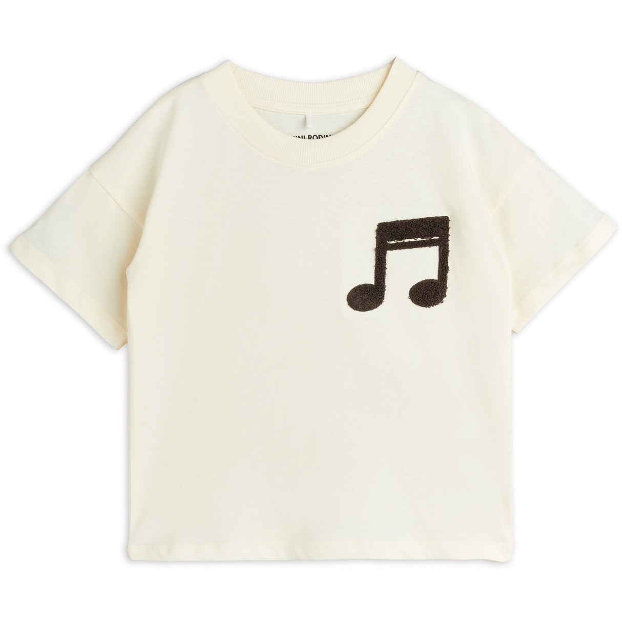 Mini Rodini Offwhite Note Chenille T-Shirt