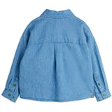 Mini Rodini Blue Note Embroidery Lightweight Denim Skjorte
