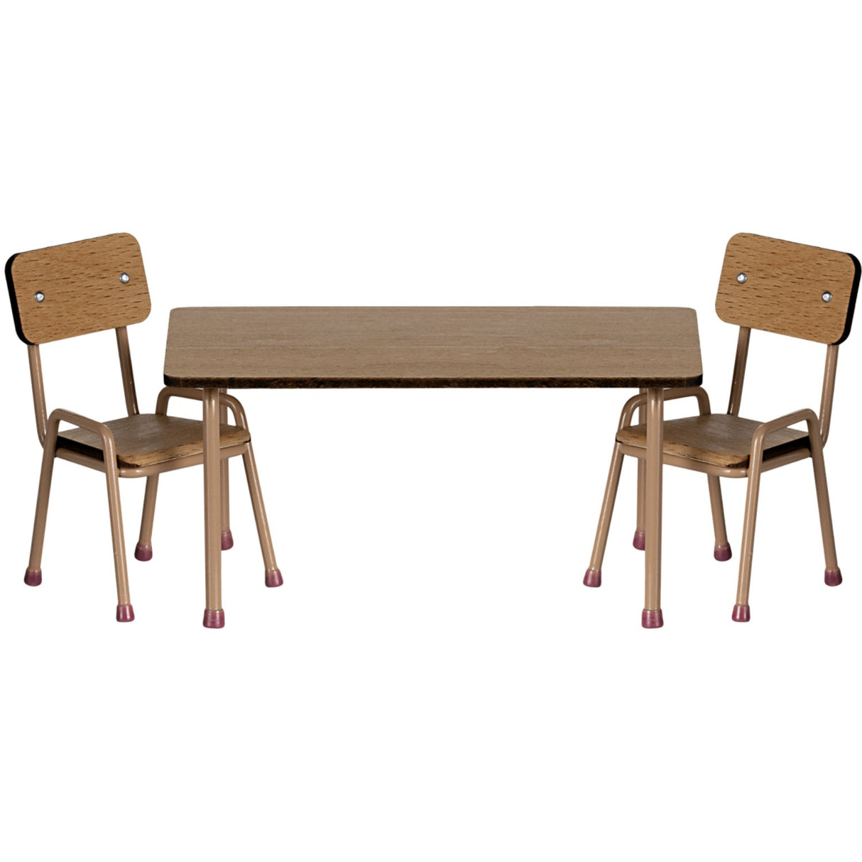 Maileg Table Og Stol Set, Mouse - Dark Powder