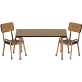 Maileg Table Og Stol Set, Mouse - Dark Powder
