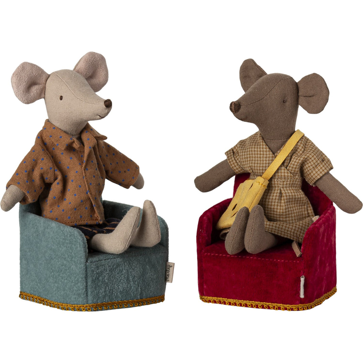 Maileg Folding Chair, Mouse - Red