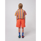 Bobo Choses Red Smiling Woven Bermuda Shorts