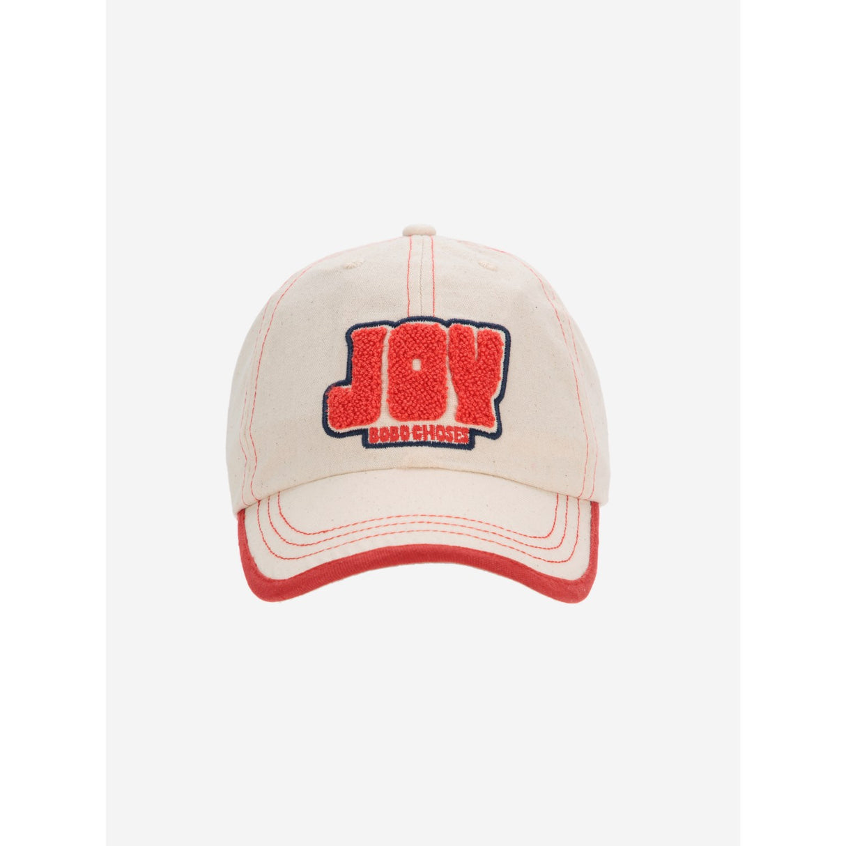 Bobo Choses Offwhite Joy Patch Bomull Caps