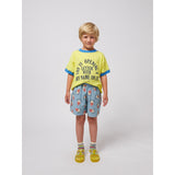 Bobo Choses Lys Blue Morning Egg All Over Woven Bermuda Shorts