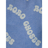 Bobo Choses Blue Wavy Bobo Choses All Over Waffle Bermuda Shorts