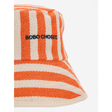 Bobo Choses Orange Striped Bøtte Lue