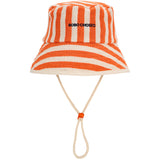 Bobo Choses Orange Striped Bøtte Lue