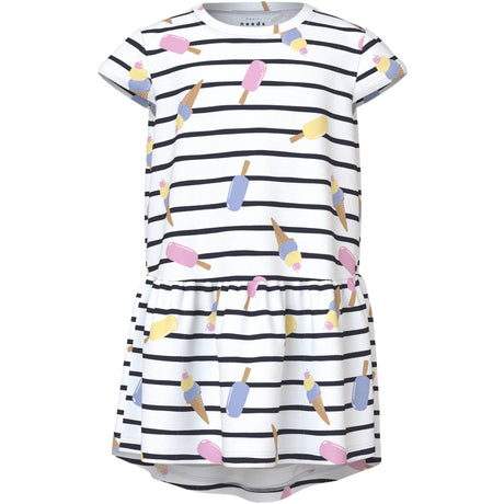 Name It Bright White Ice Vigga Capsl Kjole F1 Noos