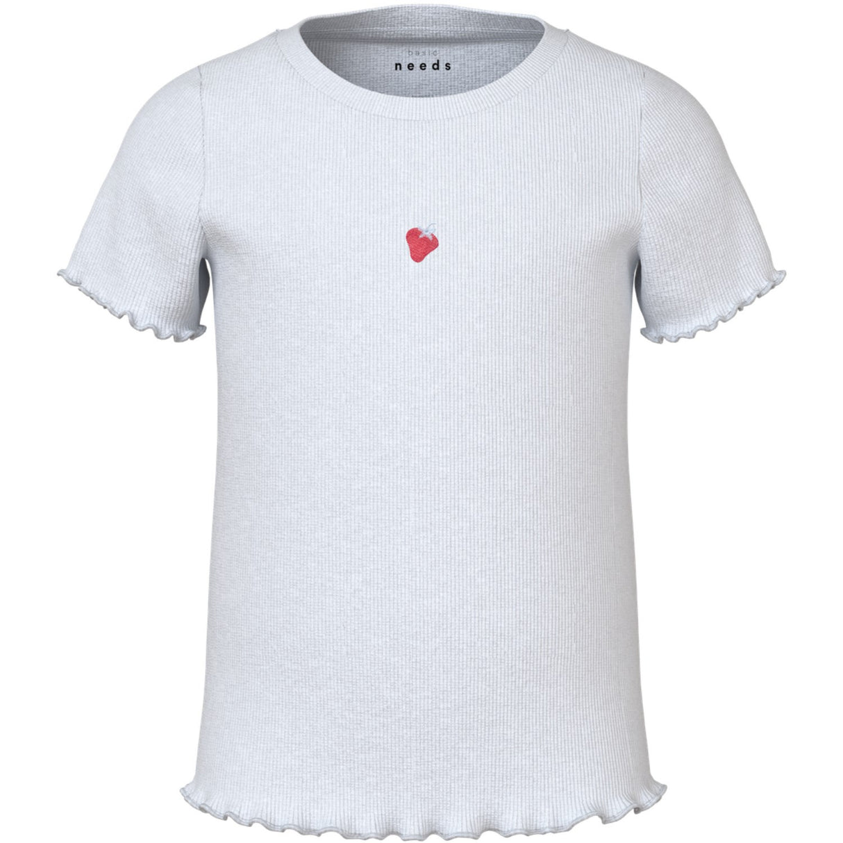 Name It Bright White Strawberry Vivemma Slim T-Shirt