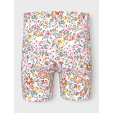 Name It Bright White Yellow Flower Vayo Kort Leggings