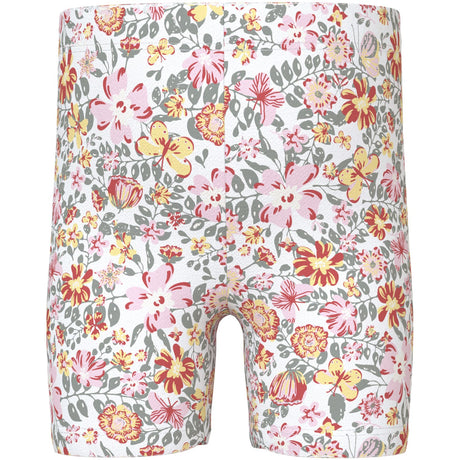 Name It Bright White Yellow Flower Vayo Kort Leggings