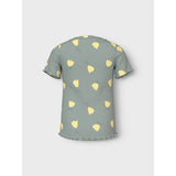 Name It Aqua Gray Lemon Vemma AOP Slim T-Shirt