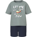 Name It Slate Gray Vigor Regular Shorts Sett