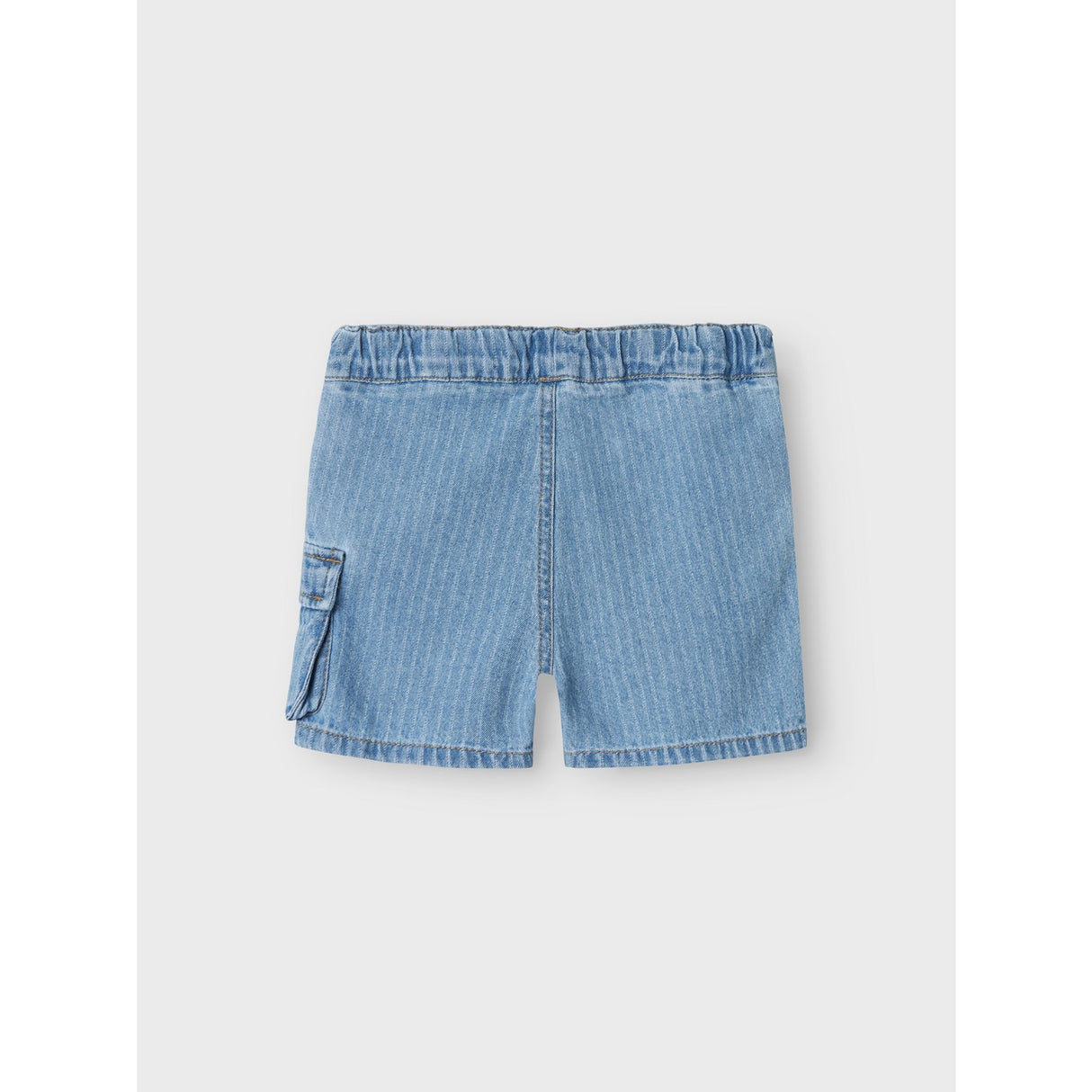 Name It Light Blue Denim Stripes Ryan Jogger Denim Shorts