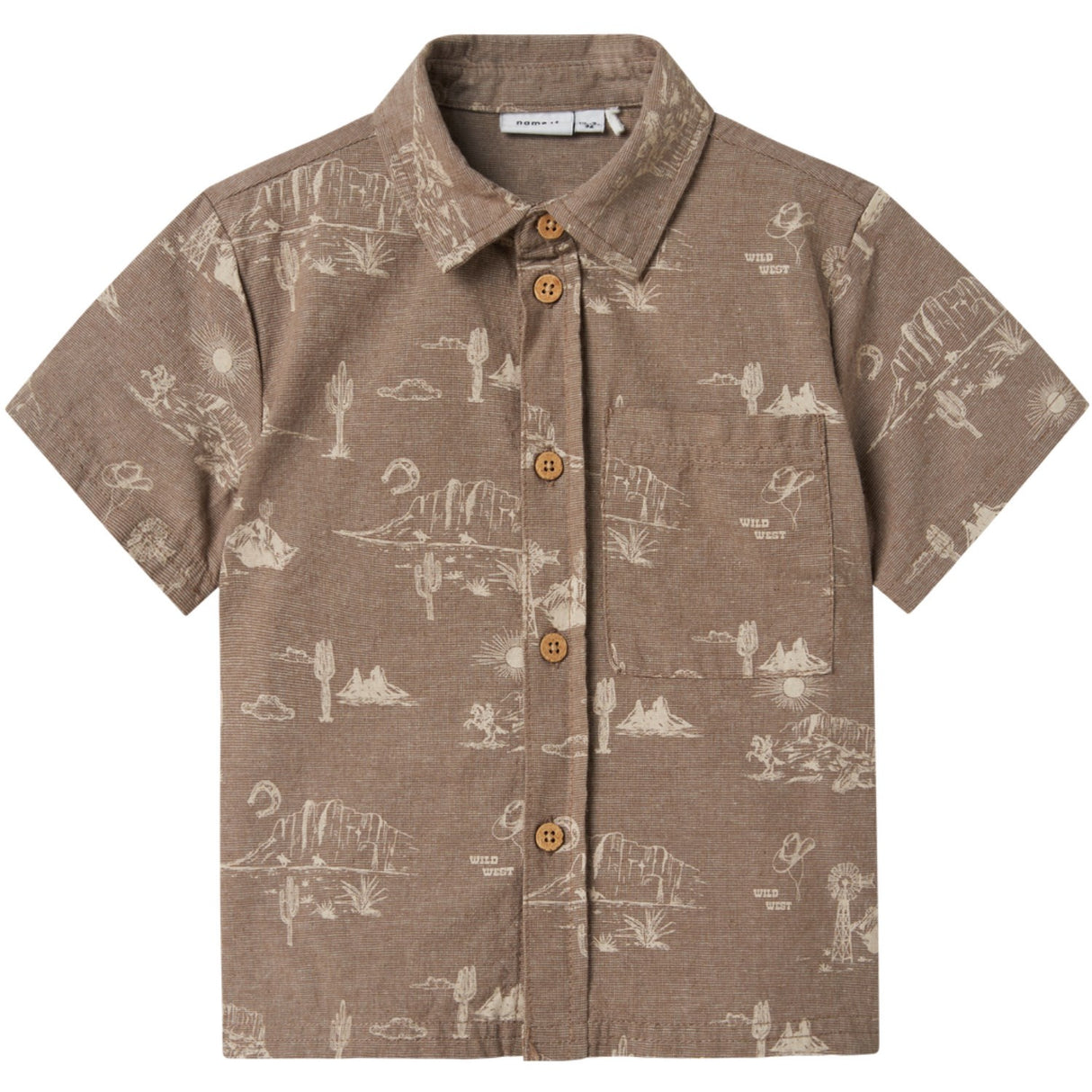 Name It Walnut Hestern Regular Skjorte
