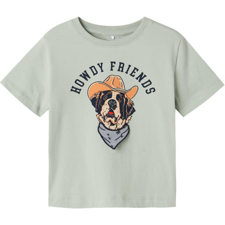 Name It Aqua Gray Hasse Regular T-Shirt