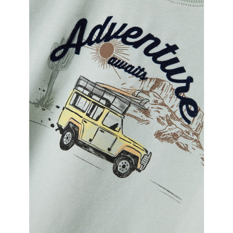 Name It Aqua Gray Hako Regular Bluse