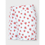 Name It Bright White Strawberry Vemma AOP Shorts