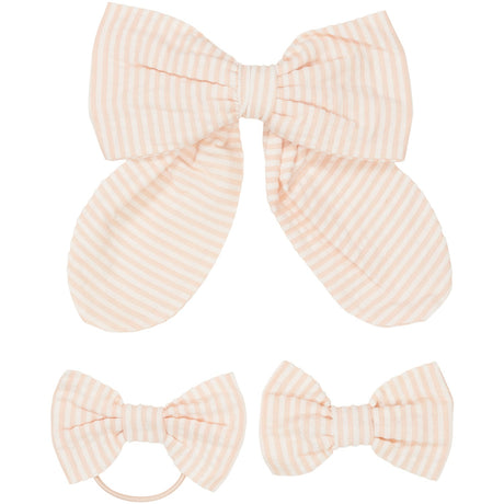 COPENHAGEN COLORS Dusty Rose W Cream Stripe 3-Pakning Seersucker Tilbehør