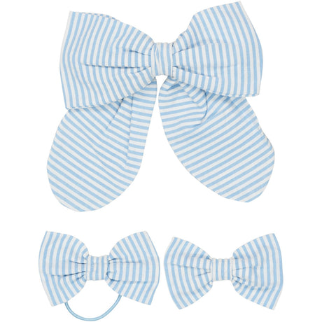 COPENHAGEN COLORS Sky Blue W Cream Stripe 3-Pakning Seersucker Tilbehør