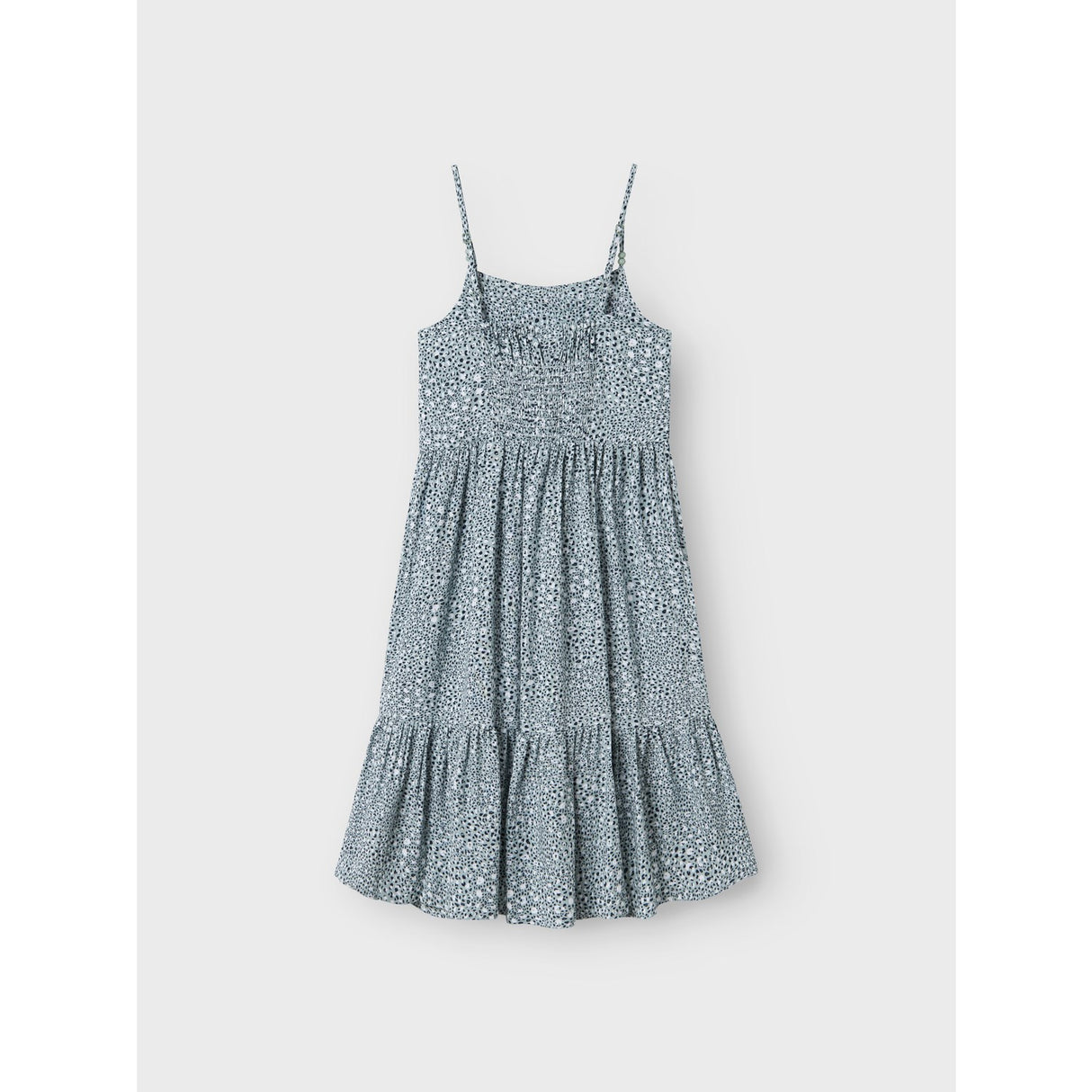 Name It Aqua Gray Leo Jilli Stropp Midi Kjole