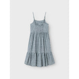 Name It Aqua Gray Leo Jilli Stropp Midi Kjole
