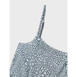 Name It Aqua Gray Leo Jilli Stropp Midi Kjole