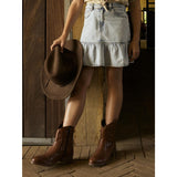 Name It Light Blue Denim Nynne Kort Denim Skjørt