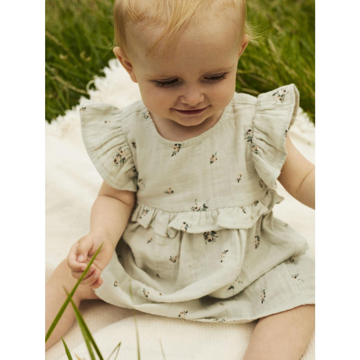 Name It Aqua Gray Hikka Capsl Kjole