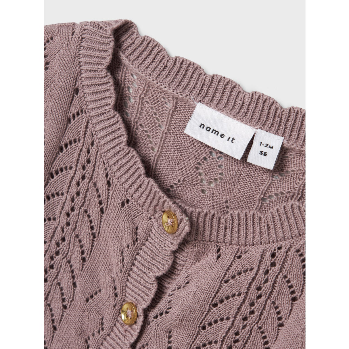 Name It Purple Dove Jollie Strikk Cardigan