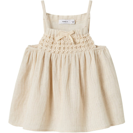 Name It Bleached Sand Jatti Stropp Topp