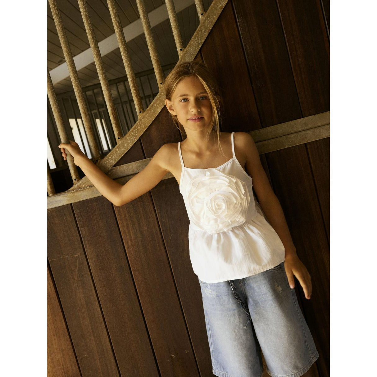 Name It Bright White Fylona Stropp Topp