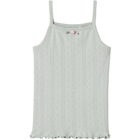 Name It Aqua Gray Jsilke Slim Stropp Topp