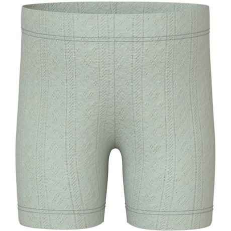 Name It Aqua Gray Jsilke Slim Biker Shorts