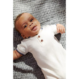 COPENHAGEN COLORS Cream Comb. Pique Polo Romper
