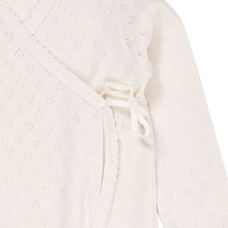 COPENHAGEN COLORS Cream Pointelle Cross-Over Heldrakt