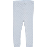 COPENHAGEN COLORS Dusty Blue Pointelle Heart Leggings